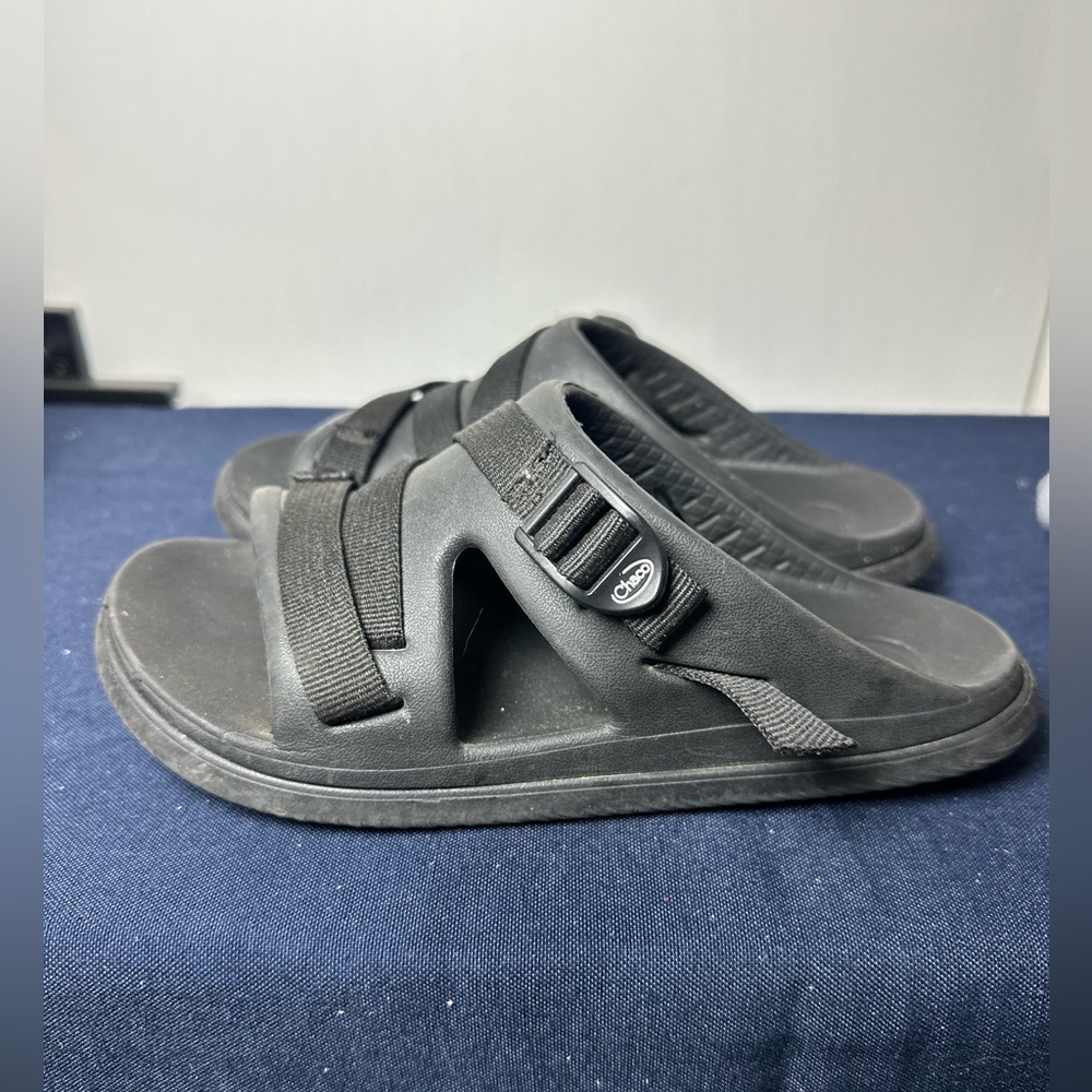 Chaco | Black Adjustable Kids Slide Sandals| Youth Size 3